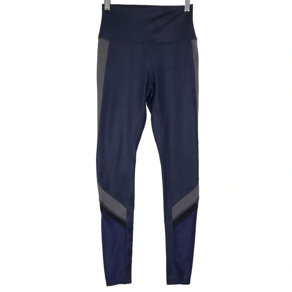 Alo Yoga High Rise Elevate Leggings Blue Gray SIZE XSMALL